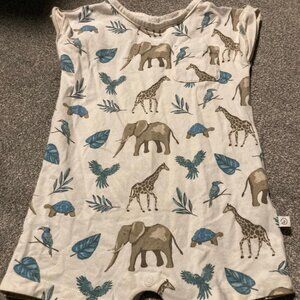 2 Little planet organic by carters short sleeve romper Size 24 month